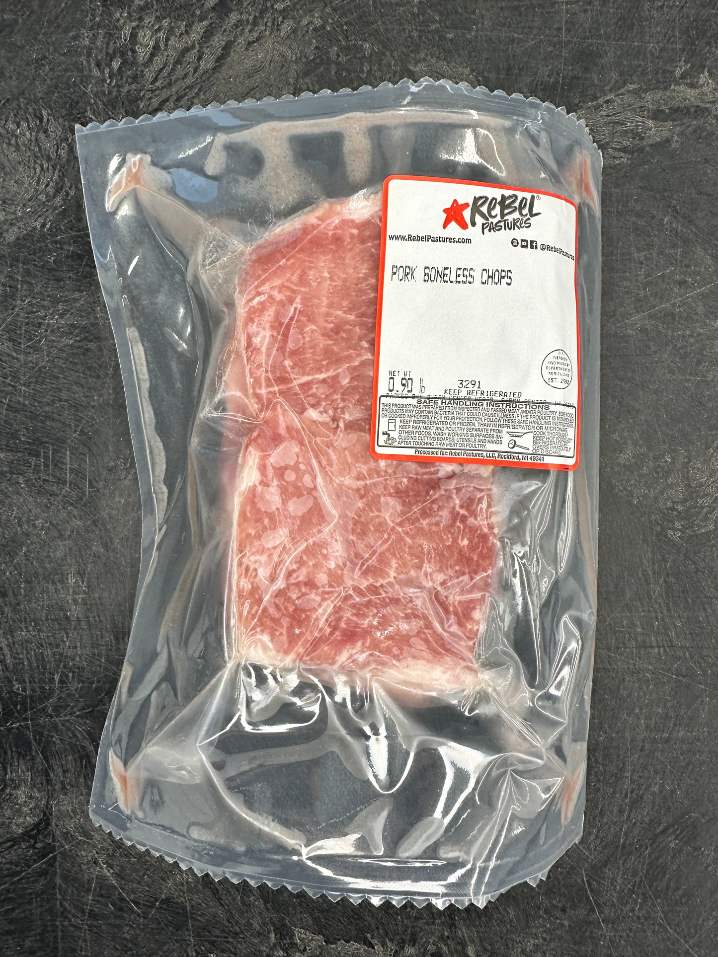 Pasture Raised Pork Chop - Boneless (2 Pack)