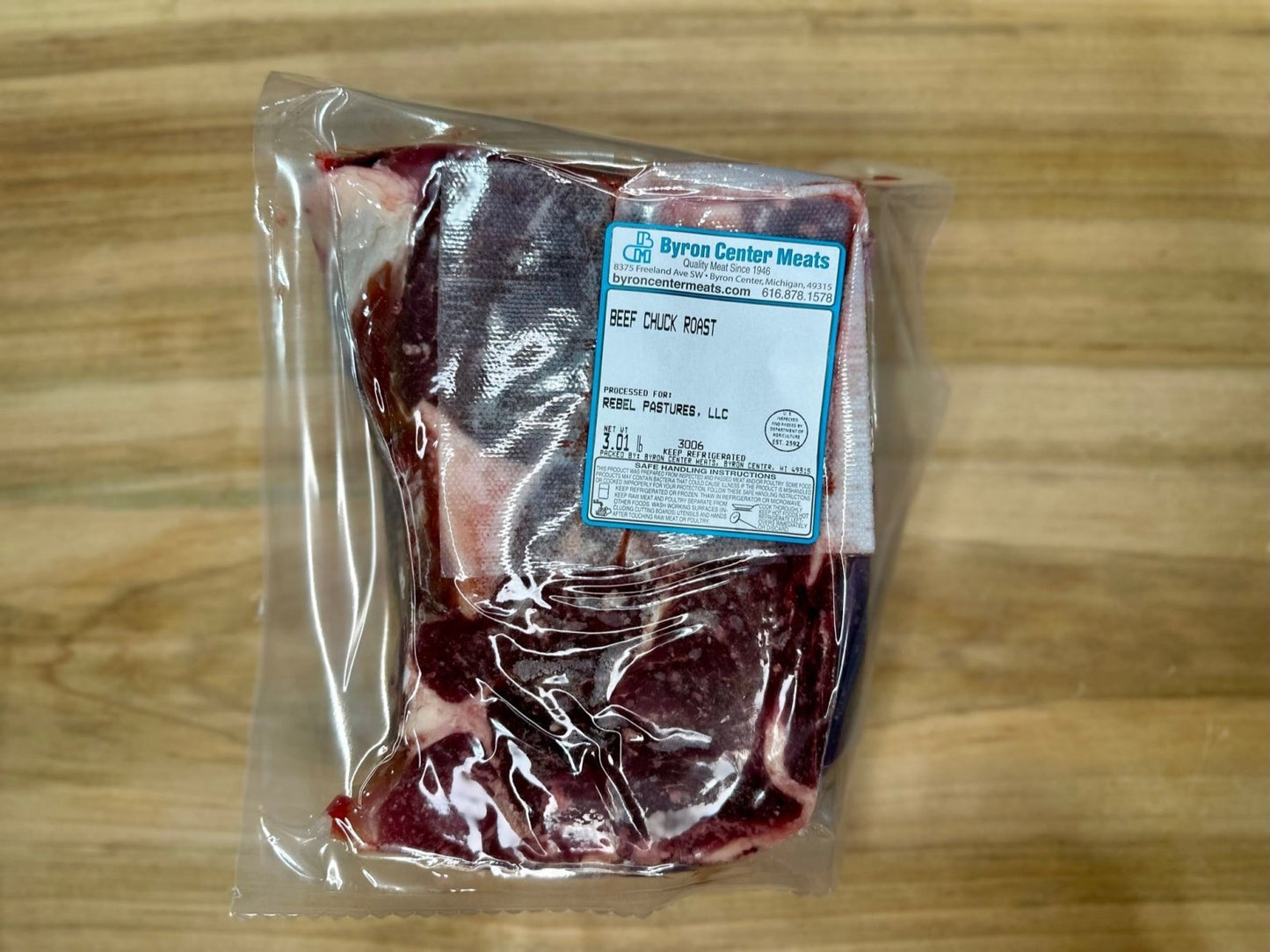 Grassfed Beef - Grassfed Beef Chuck Roast - Rebel Pastures