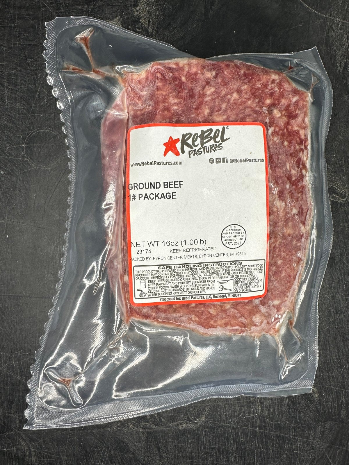 Grassfed Beef - Grassfed Beef - Ground (1 lb) - Rebel Pastures