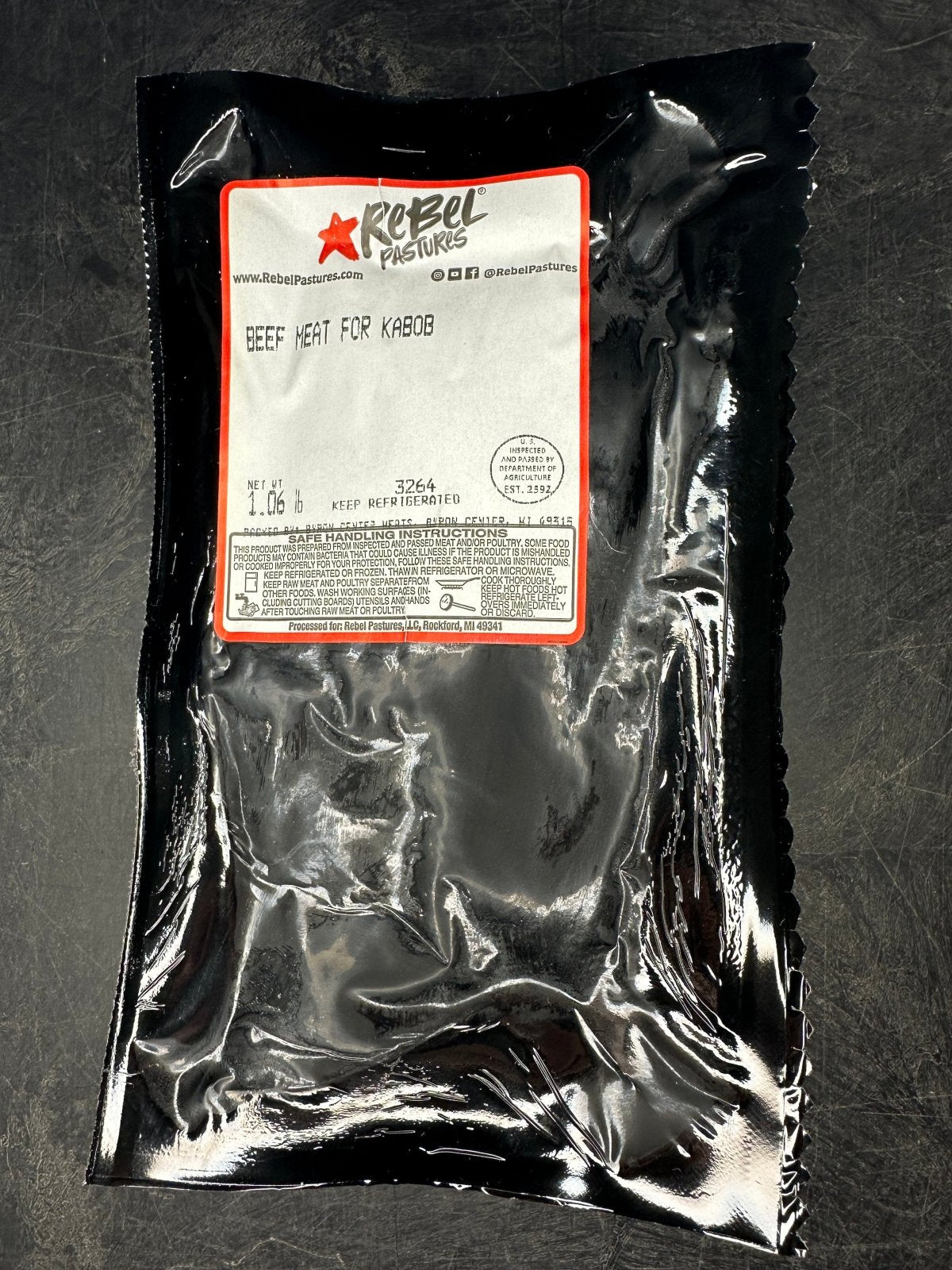 Grassfed Beef - Grassfed Beef Kabob's (1lb) - Rebel Pastures