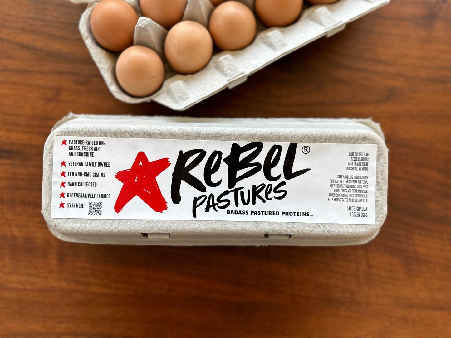 1 doz Pasture Raised Chicken Eggs (**ON-FARM PICKUP ONLY**) - Rebel Pastures