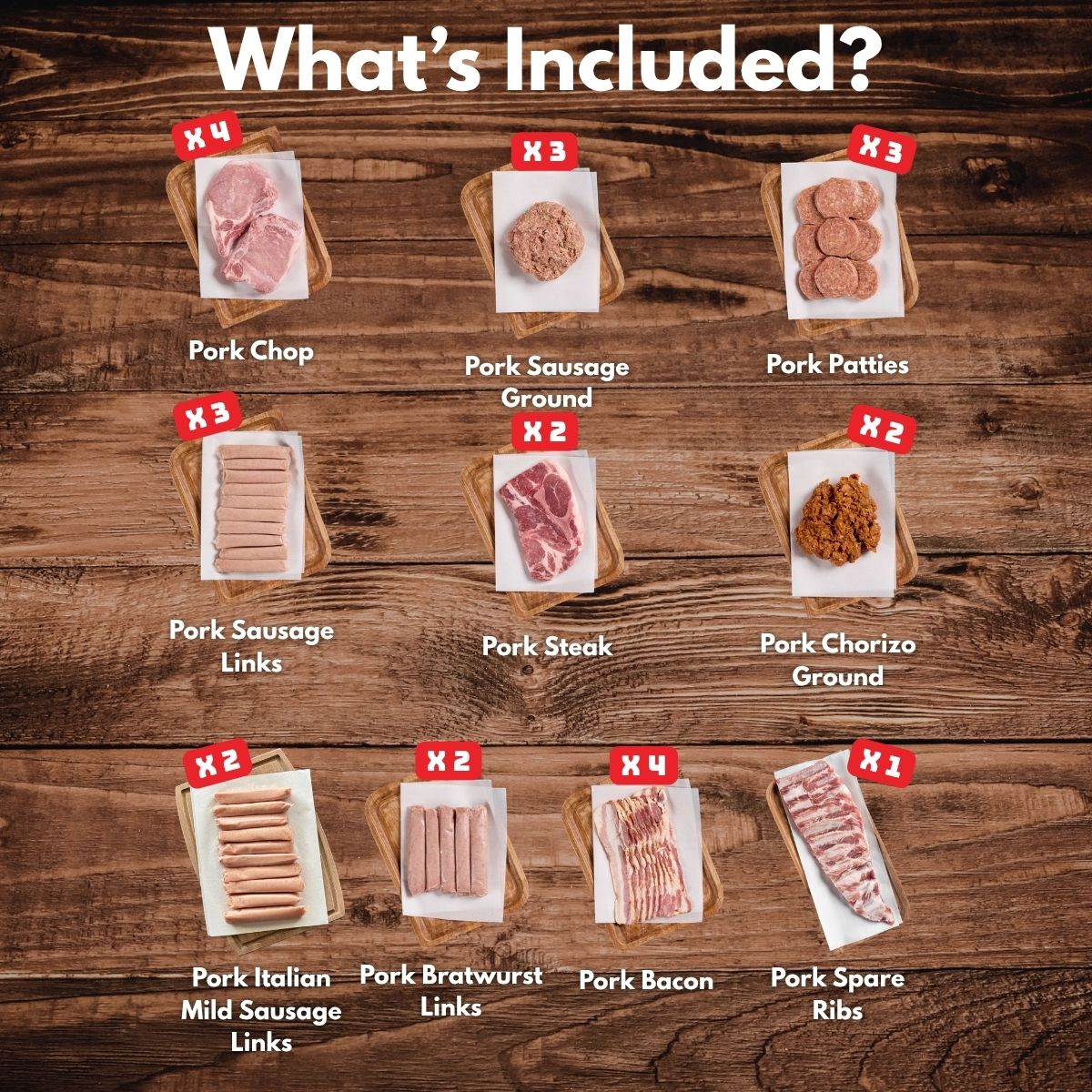 1/4 Pasture Raised Pork Bundle