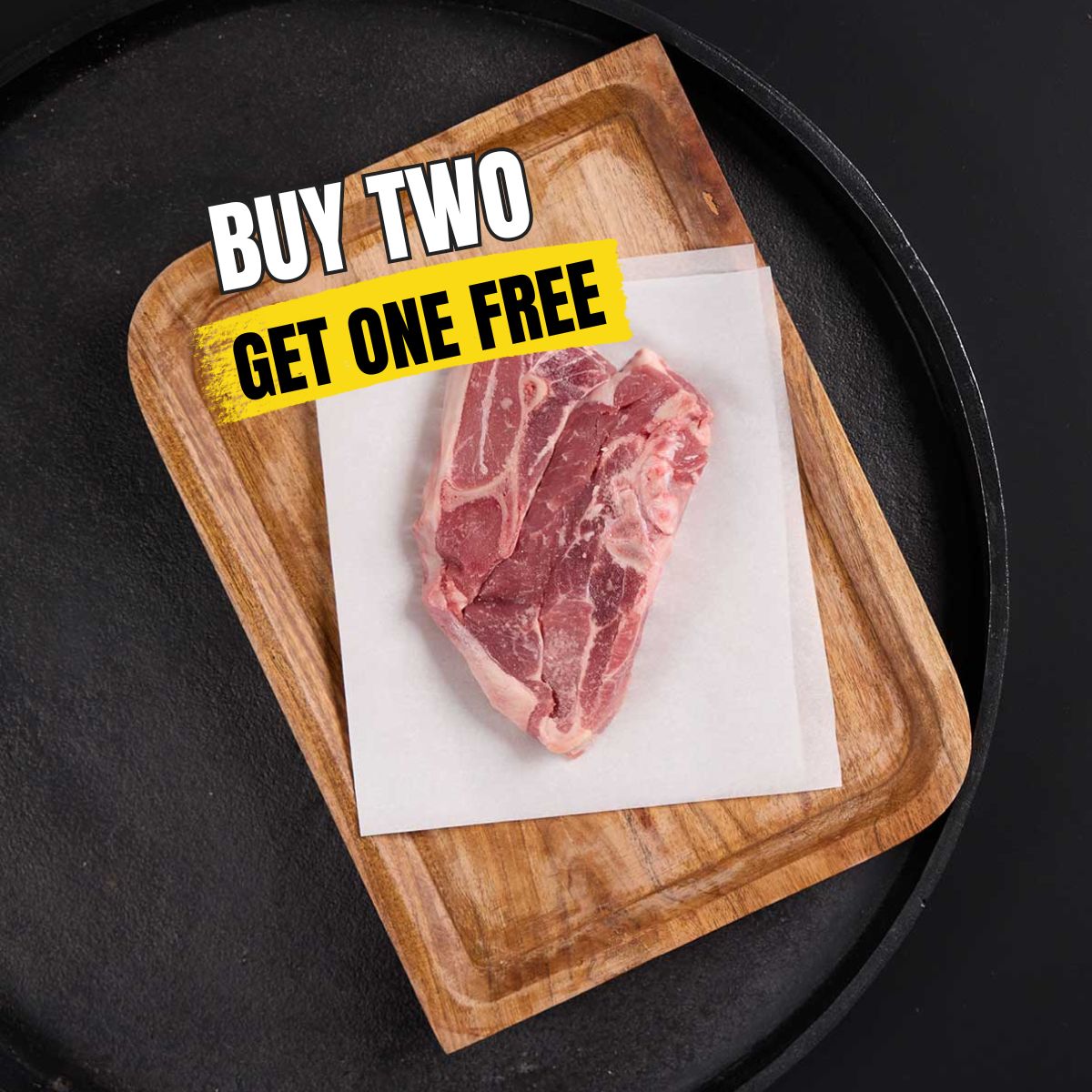 Grass Fed Lamb Steak (Bone-In)