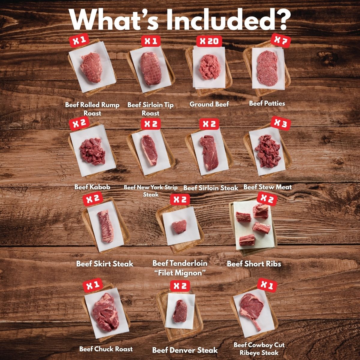 Grassfed 1/8 Beef Bundle