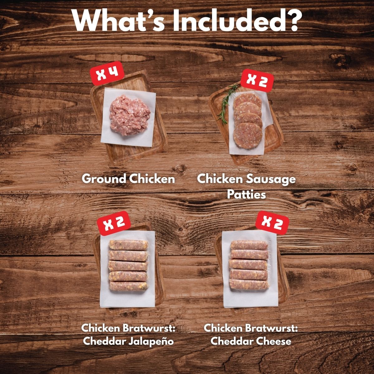 Pasture Raised Ground Chicken & Brats Bundle