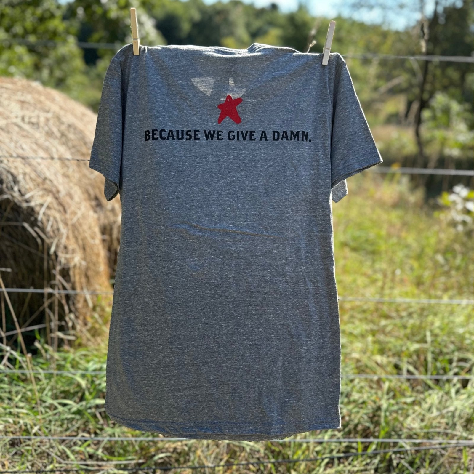 "Because We Give A Damn" Adult T-Shirt - Rebel Pastures