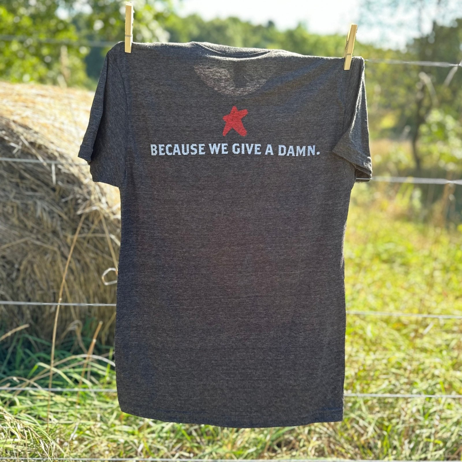 "Because We Give A Damn" Adult T-Shirt - Rebel Pastures