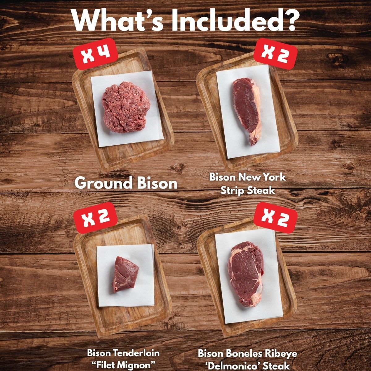 Bison Ground & Steaks Bundle - Rebel Pastures