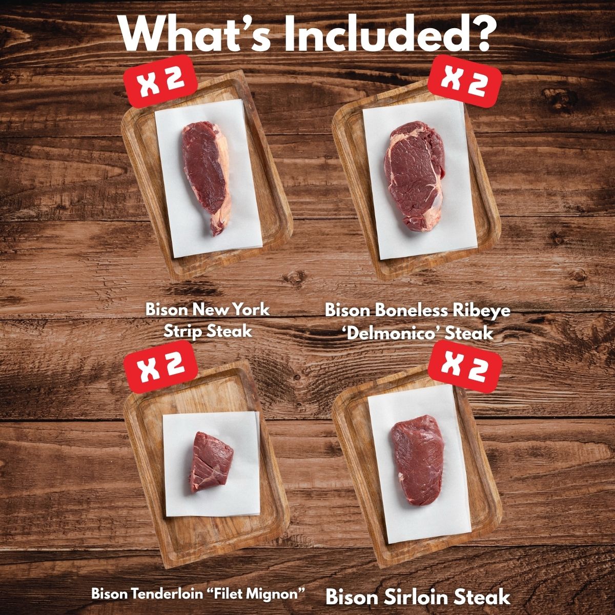 Bison Steak Lovers Bundle - Rebel Pastures
