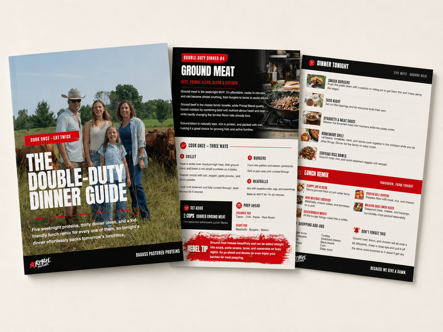 Double Duty Dinner Guide - Rebel Pastures