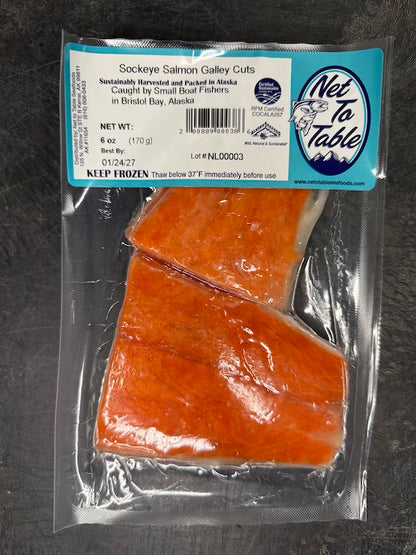 Wild Caught Alaskan Sockeye Salmon (Galley Cut)