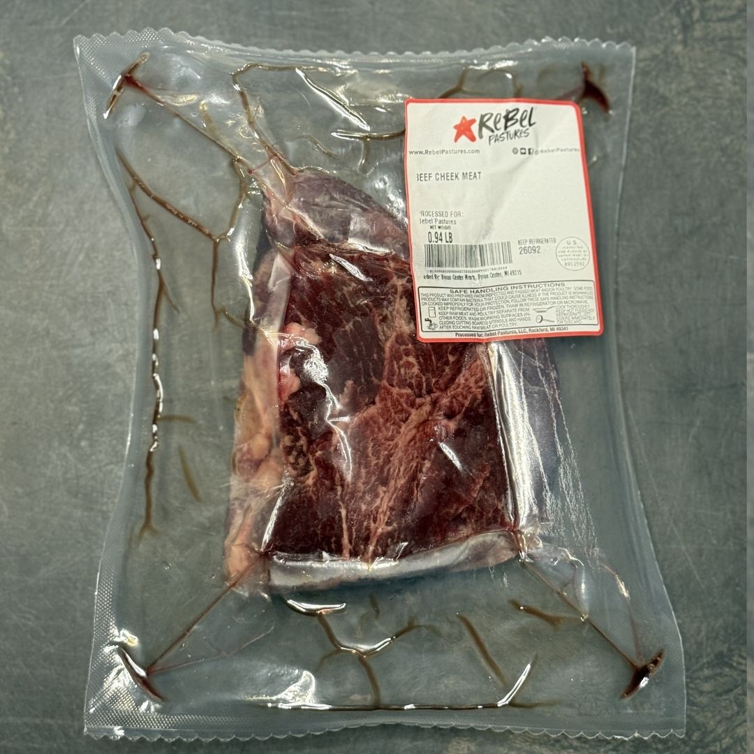 Grass Fed Beef Cheek Meat - Rebel Pastures