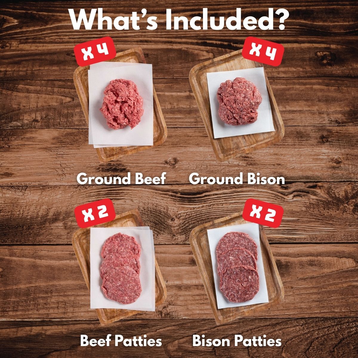 Grassfed Beef & Bison Ground Bundle - Rebel Pastures