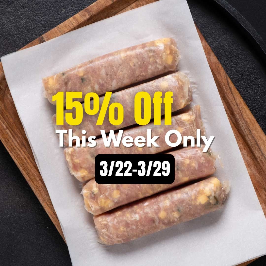 Pasture Raised Chicken Bratwurst: Cheddar Jalapeño - Rebel Pastures