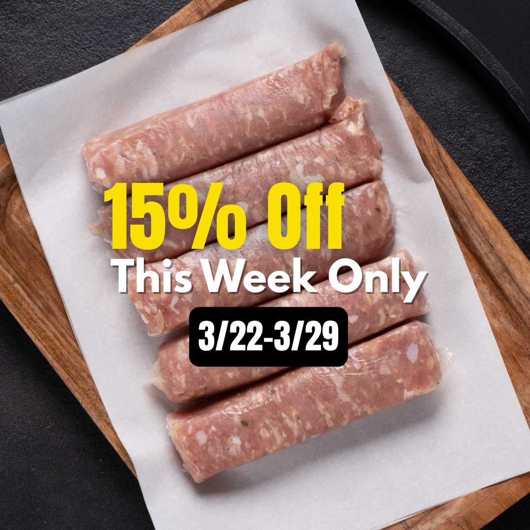 Pasture Raised Chicken Bratwurst (No Cheese) - Rebel Pastures