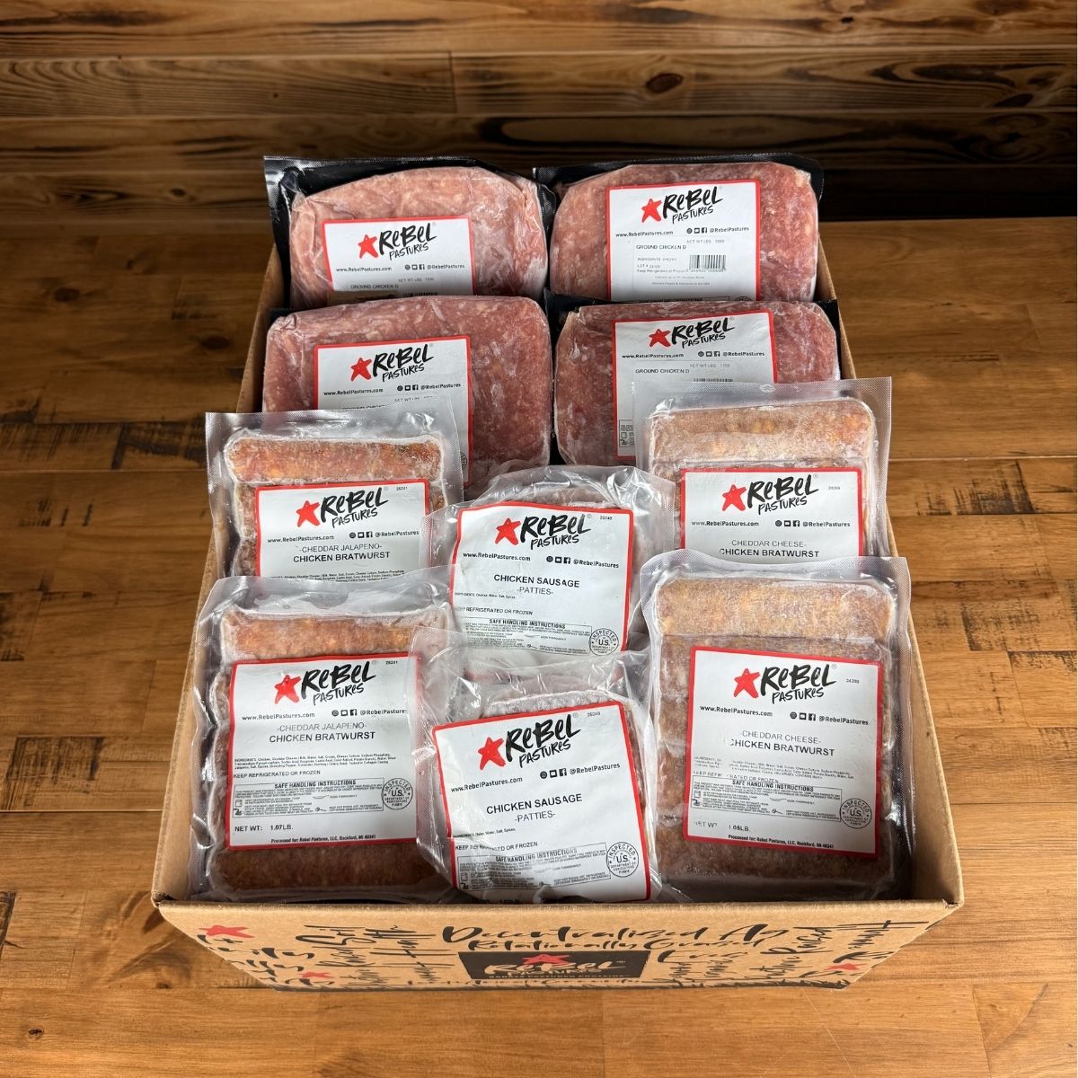 Pasture Raised Ground Chicken & Brats Bundle - Rebel Pastures