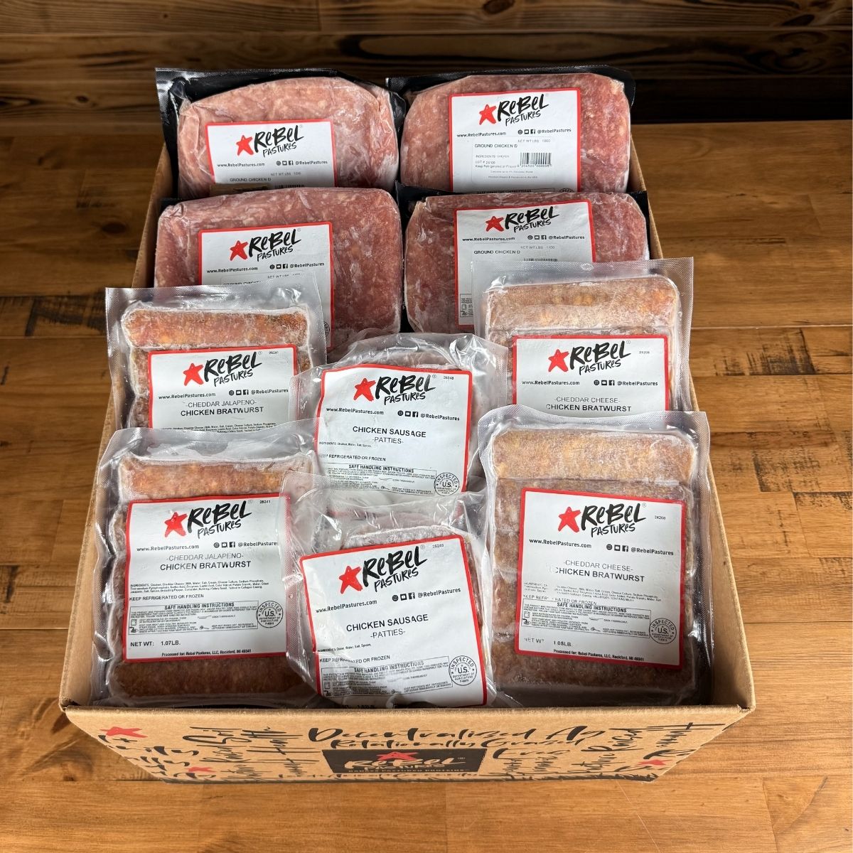 Pasture Raised Ground Chicken & Brats Bundle - Rebel Pastures