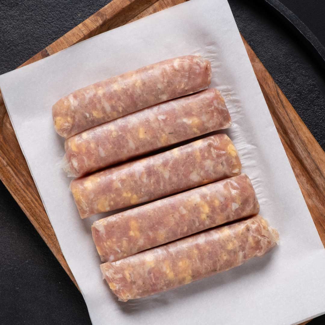 Pastured Chicken Cheddar Cheese Bratwurst - Rebel Pastures