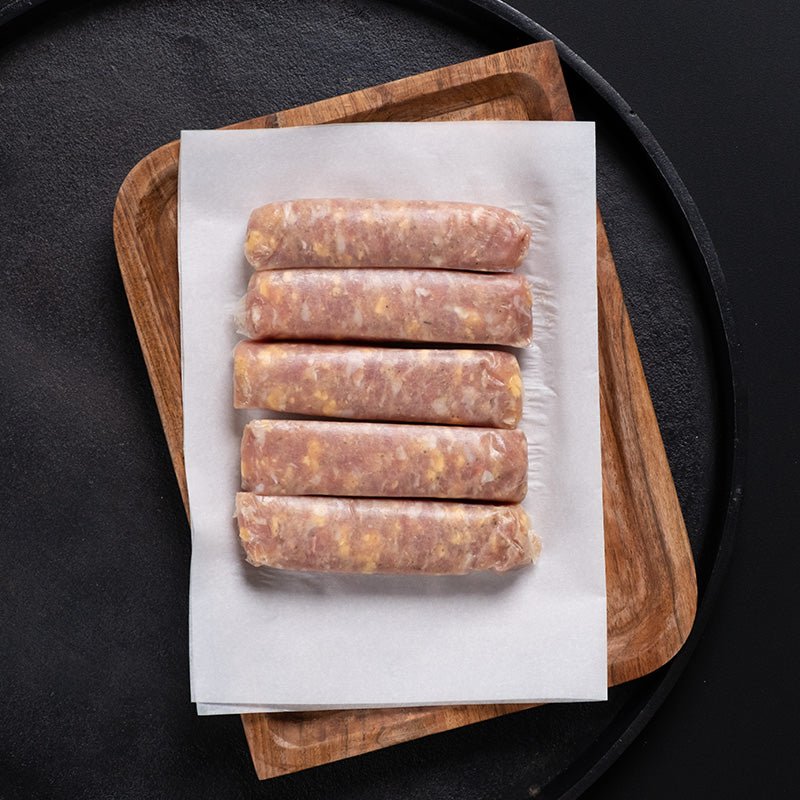 Pastured Chicken Cheddar Cheese Bratwurst - Rebel Pastures