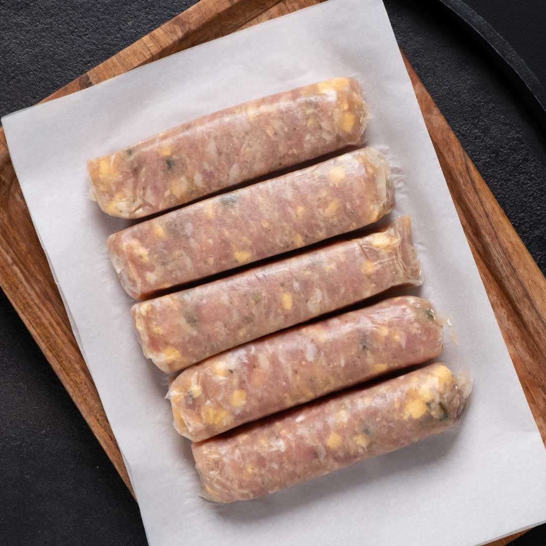 Pastured Chicken Cheddar Jalapeño Bratwurst - Rebel Pastures