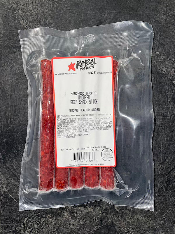 Grassfed Beef - Hardwood Smoked Snack Sticks (6oz)