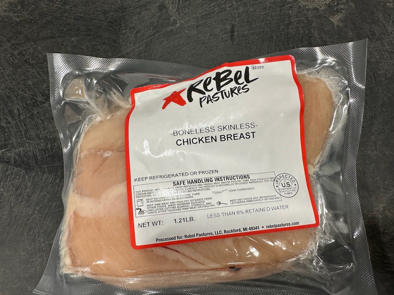 Chicken - Pastured Chicken Breasts (Boneless, Skinless) - Rebel Pastures